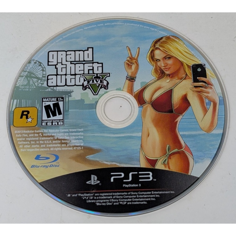 Grand‎ Theft Auto V PS3 Video Game Rockstar Games Open World Disc Only